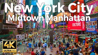 New York City Walking Tour Part 1  Midtown Manhattan (4k Ultra HD 60fps) – With Captions