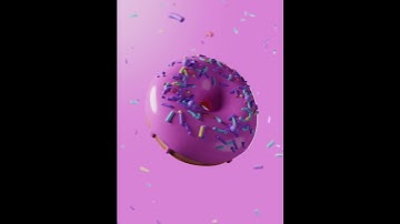 Donut 3d Animation  #3d #animation #donut
