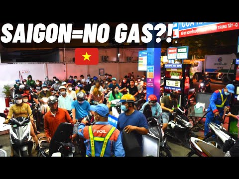 GAS/PETROL SHORTAGES in SAIGON. Is it a good time to visit? Vietnam Vlog