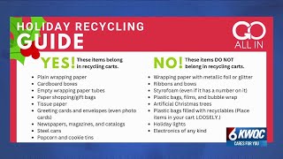 Holiday recycling dos and don’ts
