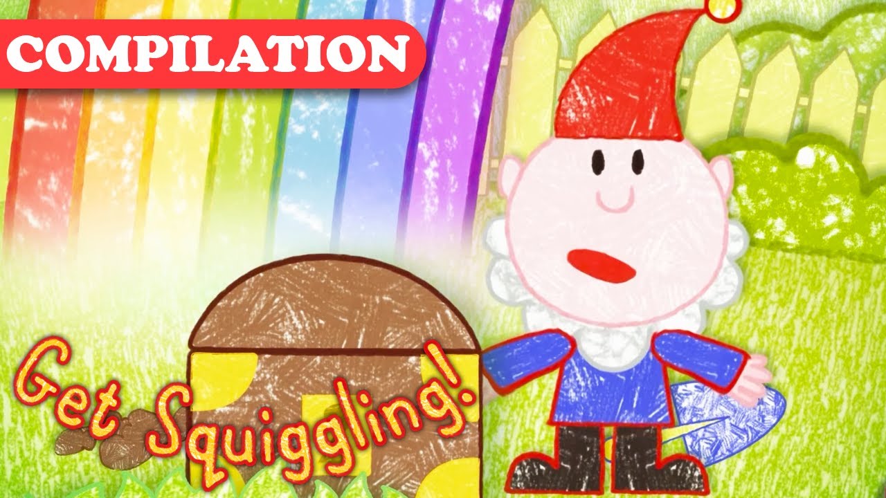 Eq　Jiminy craft language　ill his clover How to Write the Letter I and Draw a Gnome | Get Squiggling! | HD