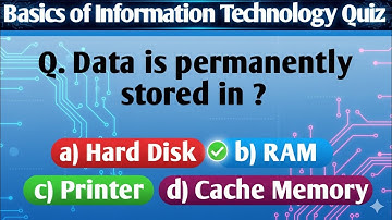 Basics of Information Technology Quiz | Computer Science Quiz | Knowledge Enhancer Quizzes