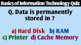 Basics of Information Technology Quiz | Computer Science Quiz | Knowledge Enhancer Quizzes