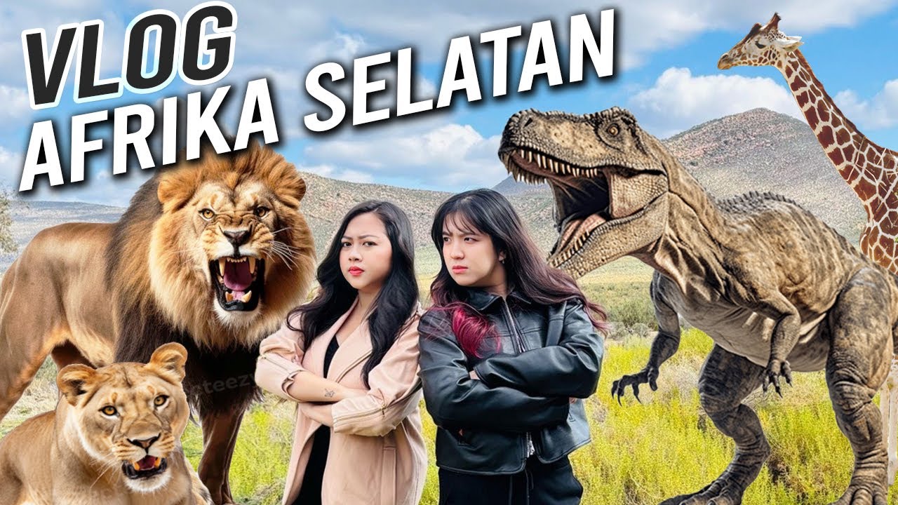 DIKEJAR SINGA DI AFRIKA SELATAN BARENG MEISSIE!!! ADA DINOSAURUS?!?! 😱😱😱 | Vlog Klara Tania