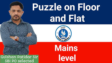 Floor and flat based puzzle II Mains level Puzzle II Useful for all mains exams of banking sector