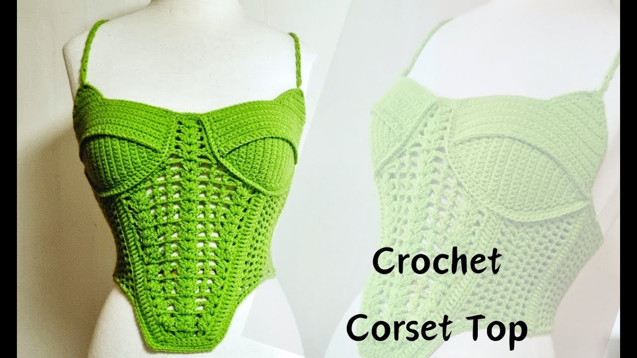 Crochet mesh panneled corset Top | Easy Tutorial
