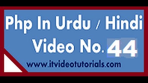 Php tutorials in urdu & hindi how to select data from database and display and show it on page