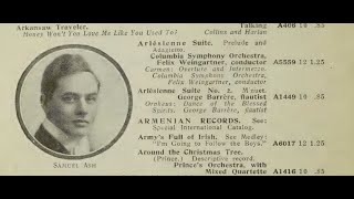 Samuel Ash Sailing Around Columbia A2458, Sam Ash 1917 Nat Vincent Charles Anthony Bayha Song