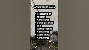 What are the types of Admixtures?#shorts #construction #civilengineering #UnleashCivil