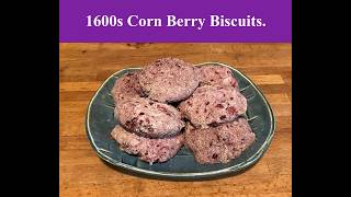 Making Cornbread berry biscuits. Precontact cooking.