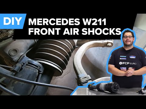 Mercedes E63 AMG Front Airmatic Strut Replacement DIY (Mercedes W211 E55, W219 CLS55, W219 CLS63)