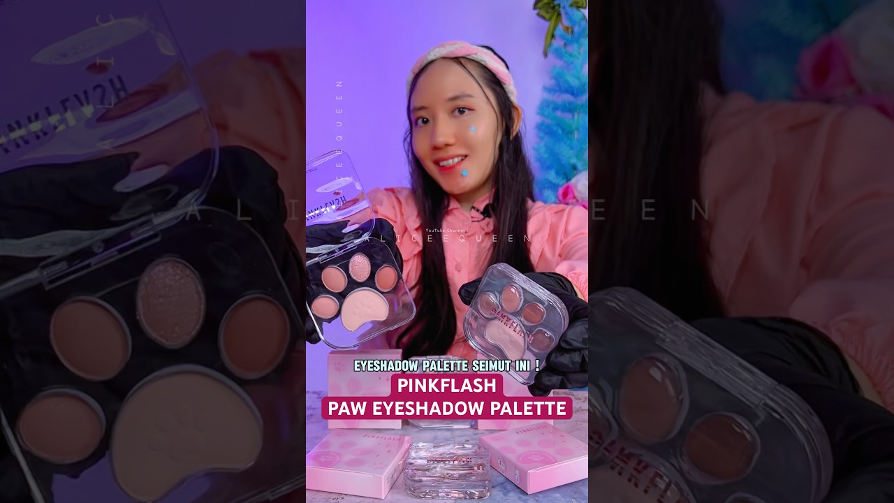 EYESHADOW PAW PALETTE IMUT PRAKTIS! PinkFlash Pawfect Wink 5 Colors Eyeshadow Palette