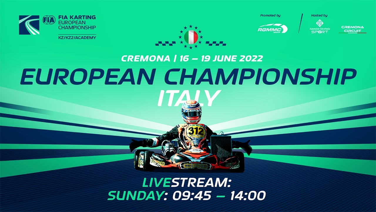 FIA Karting European Championship 2022 KZ / KZ2 / Academy Trophy, Round 2 -  Cremona / Italy (Sunday) - YouTube