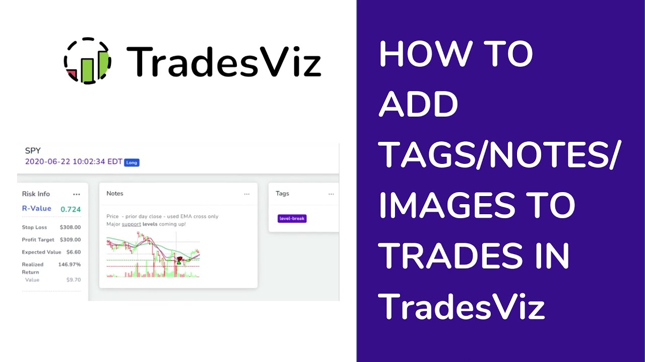 How to add notes,tags & images to trades