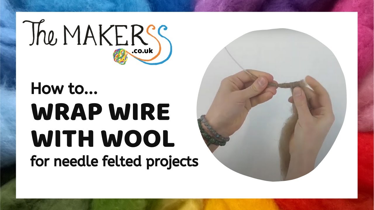 How to use Florist Tape to Cover Wire for Armature : A Makerss' Needle  Felting Tutorial 