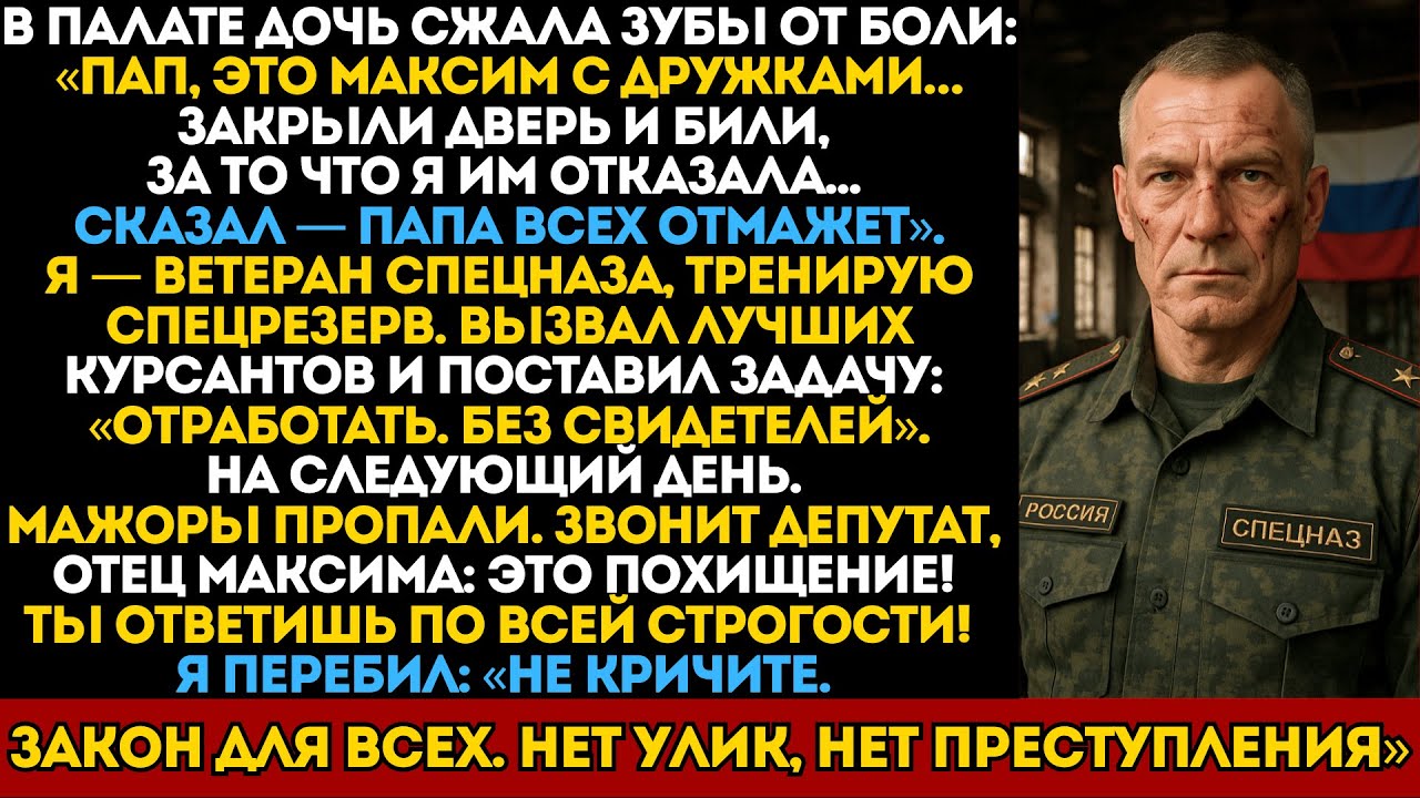 Месть спецназа: Он заставил сына депутата выбирать — убить друга или умереть.