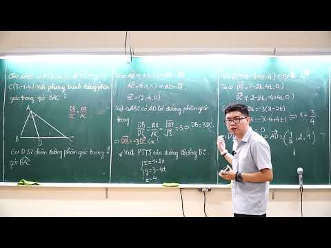 Video #67. Viết phương trình đường phân giác trong của tam... - youtube