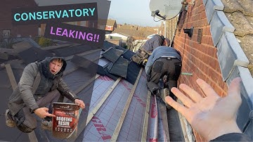 Repairing a leaky Box Gutter on a Conservatory!