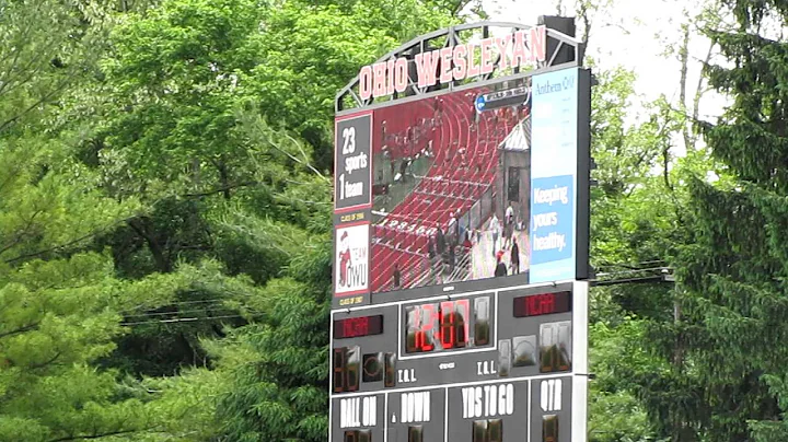Nevco Video Scoreboard - NCAA Track Finals at Ohio Wesleyan University (OWU)