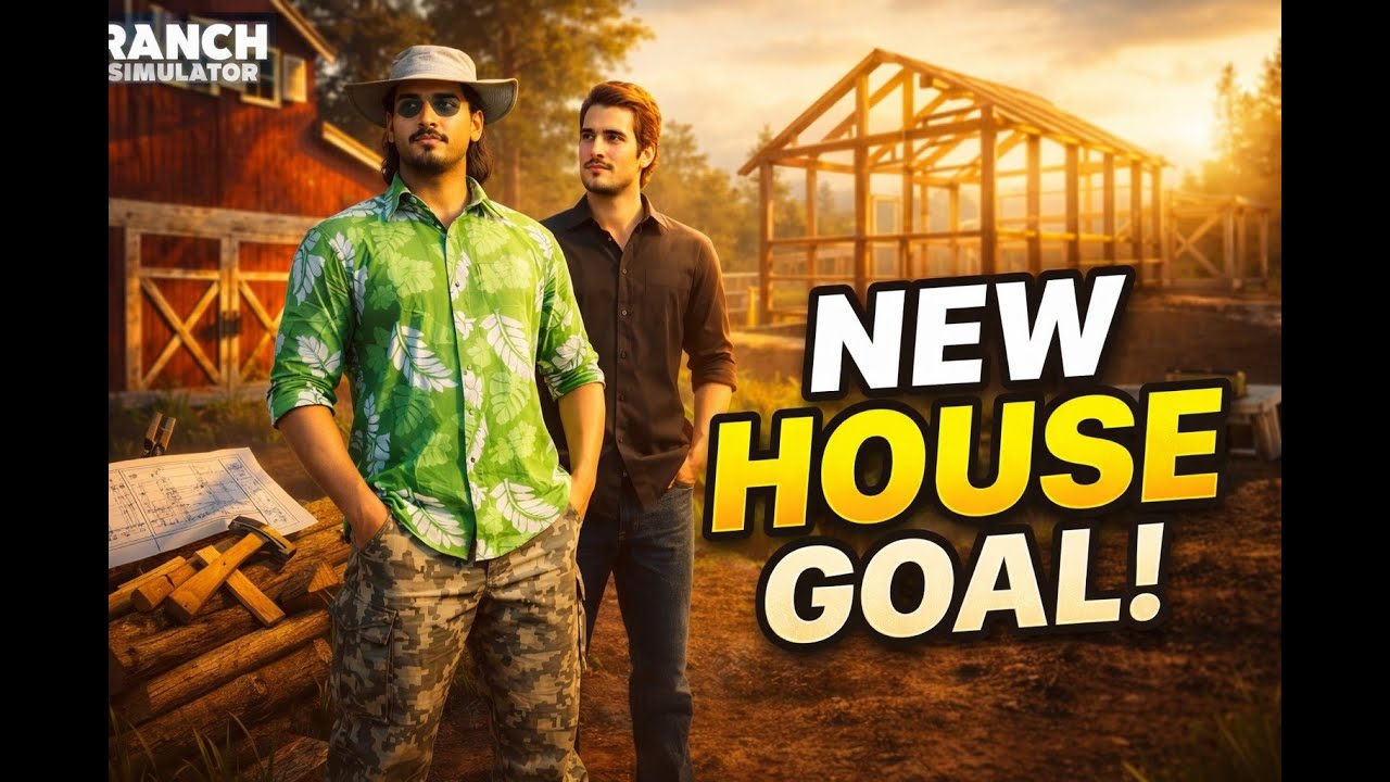 Ranch Simulator With Friend 🤣 | House Banate Banate FULL CHAOS 😭🏠