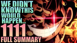 WE DIDN'T KNOW THIS WAS GONNA HAPPEN / One Piece Chapter 1111