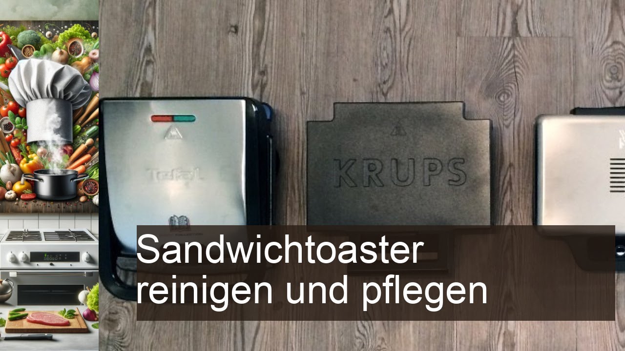 Sandwichtoaster reinigen und pflegen - YouTube