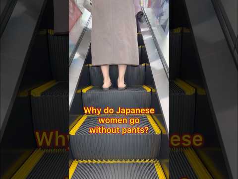 Why do Japanese women wear short skirts without tights EVEN in winter? 😳 #japan #shorts #travel