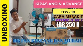 Cara Merakit Kipas Angin Advance TDS 18 | BIG FAN KENCANG DAN MURAH