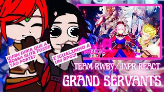 🇧🇷/🇺🇲/🇪🇦 | Team RWBY e JNPR React ao Rap Elite da Humanidade | Grand Servants | (Canal da BB)