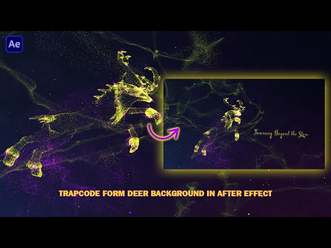 Trapcode Form Galaxy Deer Background in After Effect  #treanding #deer #galaxy