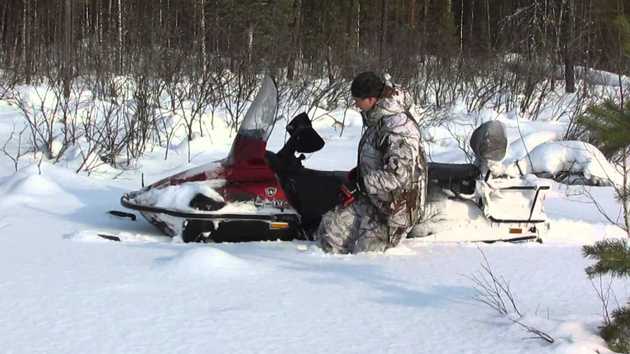 Ямаха Викинг 540 - 4 по глубокому снегу