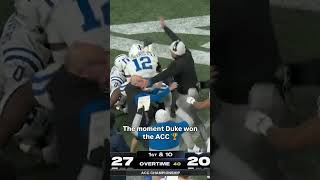 Last time these teams met Duke won the ACC 🤩 #dukebluedevils #accfootball #collegefootball