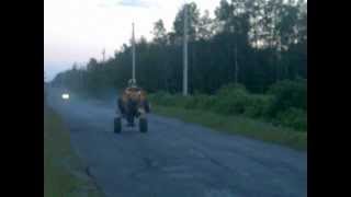 Banshee Sick Crash on wheelie