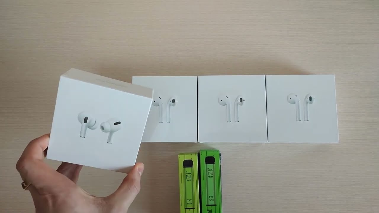 Wikkeo видео отзыв на поставщика WhiteOpt, товар "air pods 2, airpods pro, pod izi 1600"