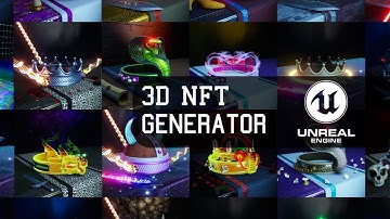 Unreal Engine 3D NFT Generator  – Creates images  and JSON files !