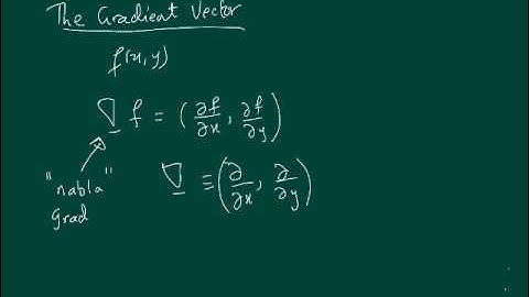 The Gradient ( or grad)