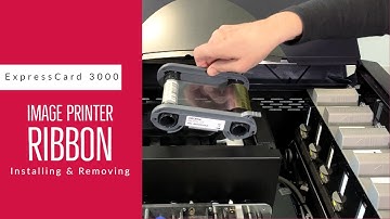 ExpressCard 3000 Installing and Removing Image Printer Ribbon