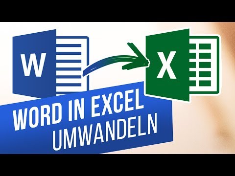 Video: So Kopieren Sie Eine Tabelle Von Word Nach Excel