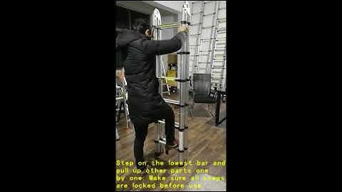 How to use a Folding Telescopic A Frame Shape Ladder