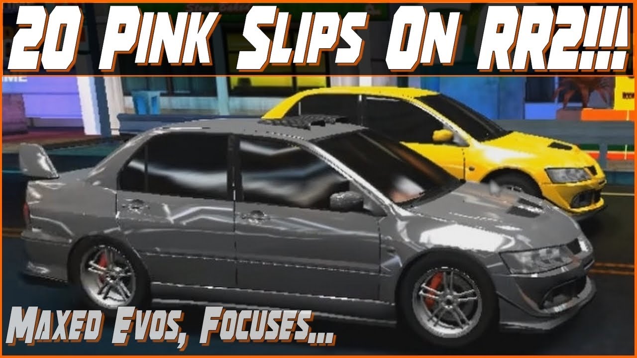 20 Pink Slips!! Maxed Evos and Focuses!!! Rush Racing 2 Pinks YouTube