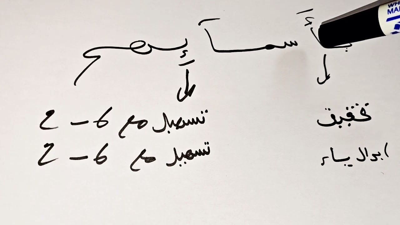 وقف الامام حمزة على المتوسط بزائد نحو (بأسمائهم)