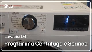 Lavatrici Lg Come Utilizzare Solo Il Programma Centrifuga E Scarico