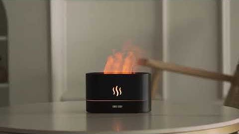 Flame Diffuser-Humidifier-Aroma Diffuser with Waterless Auto-Off Protection for Home Office Yoga