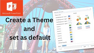 How to save a theme and set it as default in Microsoft PowerPoint