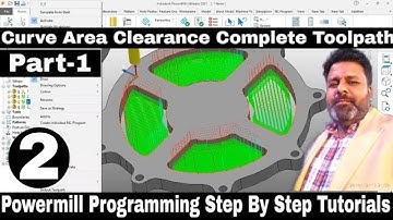 Powermill 2023 Curve Area Clearance कैसे करते हैं | How to do Curve Area Clearance Powermill 2023