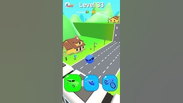 Shape -Shifting Levels #33 - Bike Car Crashes Vehicles Helicopter Truck Train #beamngdrive #shorts