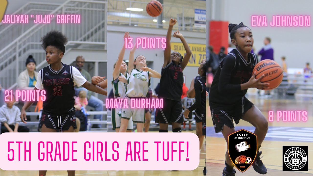 5th Grade Lady Black Out Is Too TUFF Jaliyah Griffin Drops 21Points Vs The Zionsville Eagles 