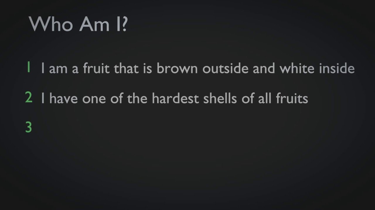 education film Who Am I - Fruits - 6 - Educational Videos