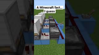 A Minecraft fact… I guess