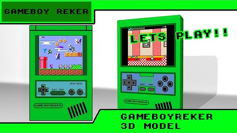 Gameboy reker console 3D modeling (3d max, maya)